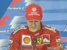 Михаэль Шумахер расплакался на пресс-конференции