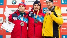 Российские саночники исполнили гимн а капелла