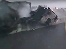 Жуткое ДТП с тремя фурами в Тульской области