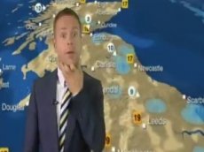 Телеведущий показал неприличный жест в прямом эфире