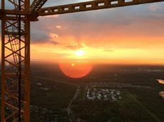 Панорамное видео со шпиля «Лахта-центра»