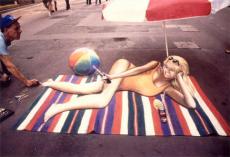 Julian Beever и его реалистичные рисунки на асфальте