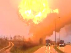 В Польше взорвался поезд с нефтепродуктами