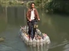 Катамаран из пластиковых бутылок