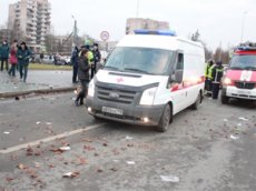 ДТП в Пушкине сняли проезжавшие мимо водители