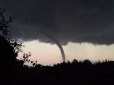 Cмерч над Ладожским озером