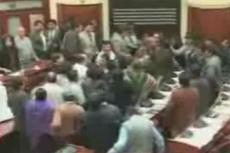 Драка в парламенте Боливии