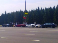 В Минске столкнулись три кабриолета