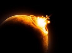 Астрономы сняли на видео падение метеорита на Луну