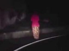 Автолюбитель снял на видео преследовавший его призрак