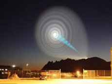 Мистическая голубая спираль закрыла небо Норвегии