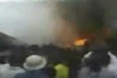 Авиакатастрофа в Конго глазами очевидца: съемка мобильным телефоном