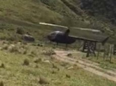 Момент крушения вертолета в Аргентине показали на видео