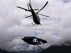 Крушение спасательного вертолета в Колумбии
