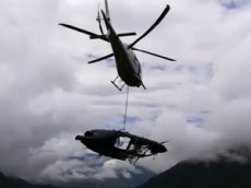 Крушение спасательного вертолета в Колумбии