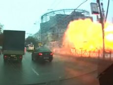 Появилось видео с места взрыва у метро «Коломенская»