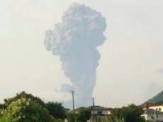 В Японии началось извержение вулкана Сакурадзима