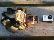 Кадры с камеры GoPro, найденной на дне озера