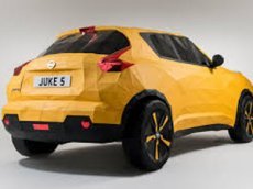 Британский художник сделал Nissan Juke из бумаги