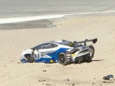 Гонщица разбила Lamborghini в своём первом заезде