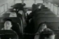 Авария школьного автобуса: съемка камерой внутреннего наблюдения