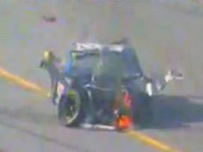 Авария на гонке NASCAR