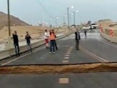 Обрушение шоссе в Израиле попало на видео