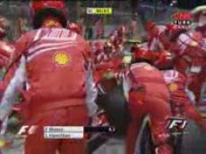 Формула-1. Неудачный пит-стоп Фелипе Масса в Сингапуре