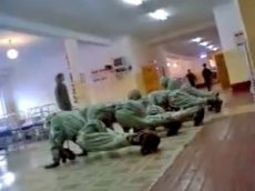 Невеста погибшего героя мучает солдат в казарме