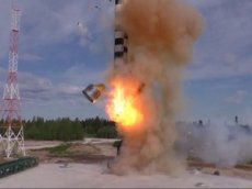 Запуск новейшей баллистической ракеты «Сармат»