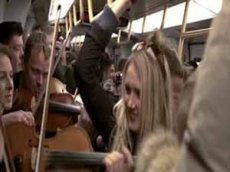 Флешмоб в копенгагенском метро