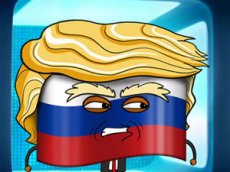 Трейлер с Трампом в роли российского флага