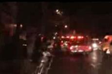 Пожар на новогодней дискотеке: немонтированная съемка, сделаная в первые минуты пожара