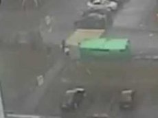 Смерть во время урагана попала на видео