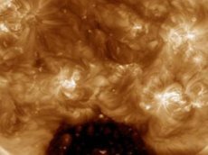 На Солнце появилась огромная дыра