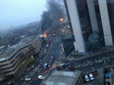В центре Лондона разбился вертолет