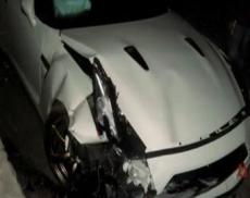 Пытаясь догнать Mitsubishi Lancer Evo IX, водитель Nissan GT-R разбил свой суперкар