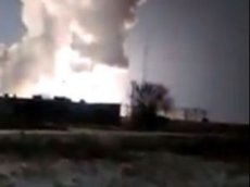 Неудачный пуск ракеты С-300 спровоцировал сильнейший пожар