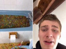 Блогер засыпал гидрогелевые шарики в ванну и вывел из строя канализацию всего дома