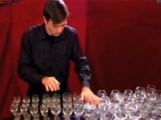 Потрясающая игра на бокалах с водой