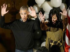 Обама исполнил танец зомби на Хеллоуине в Белом доме