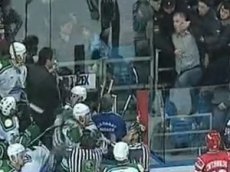 Фанат клюшкой разбил голову вратарю "Салавата"