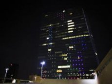 Американцы сыграли в "Тетрис" на стене небоскрёба