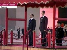 В честь первого визита Медведева сирийцы исполнили фальшивый гимн России