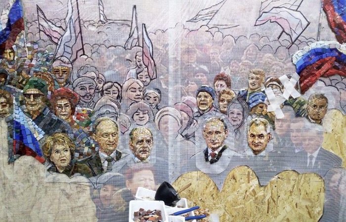 Мозаика с изображением Путина в храме ВС РФ демонтирована