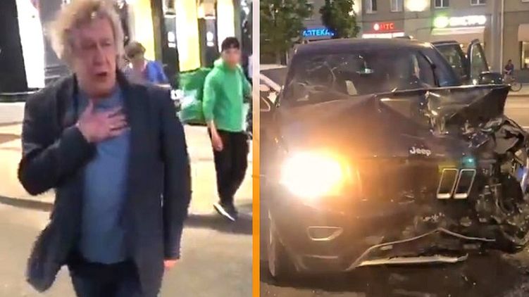 Михаил Ефремов попал в аварию в Москве