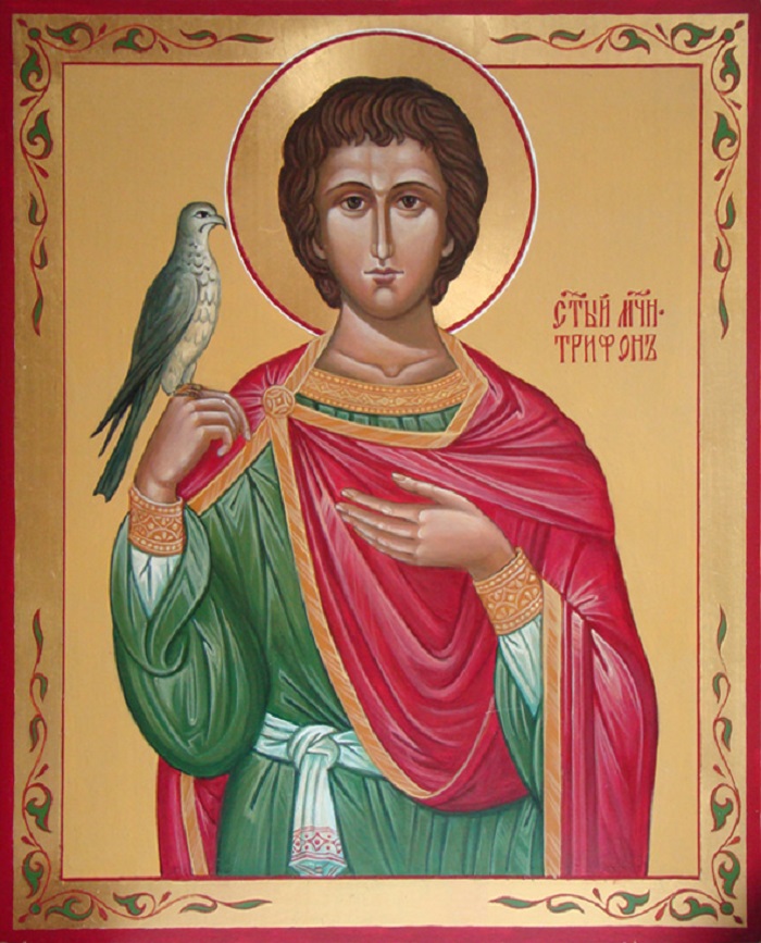 Св мч. Икона Святого Трифона покровителя.