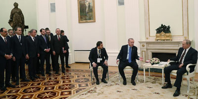 Путин и Эрдоган встретились на фоне скульптуры о разгроме турок в 1878 году (ФОТО)