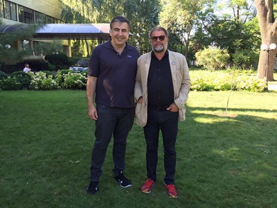 Саакашвили встретился в Одессе с Борисом Гребенщиковым