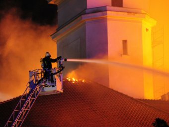 В президентском дворце в центре Риги произошёл страшный пожар